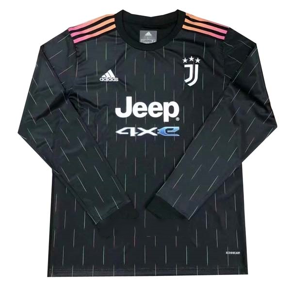 Tailandia Camiseta Juventus 2ª ML 2021/22 Negro